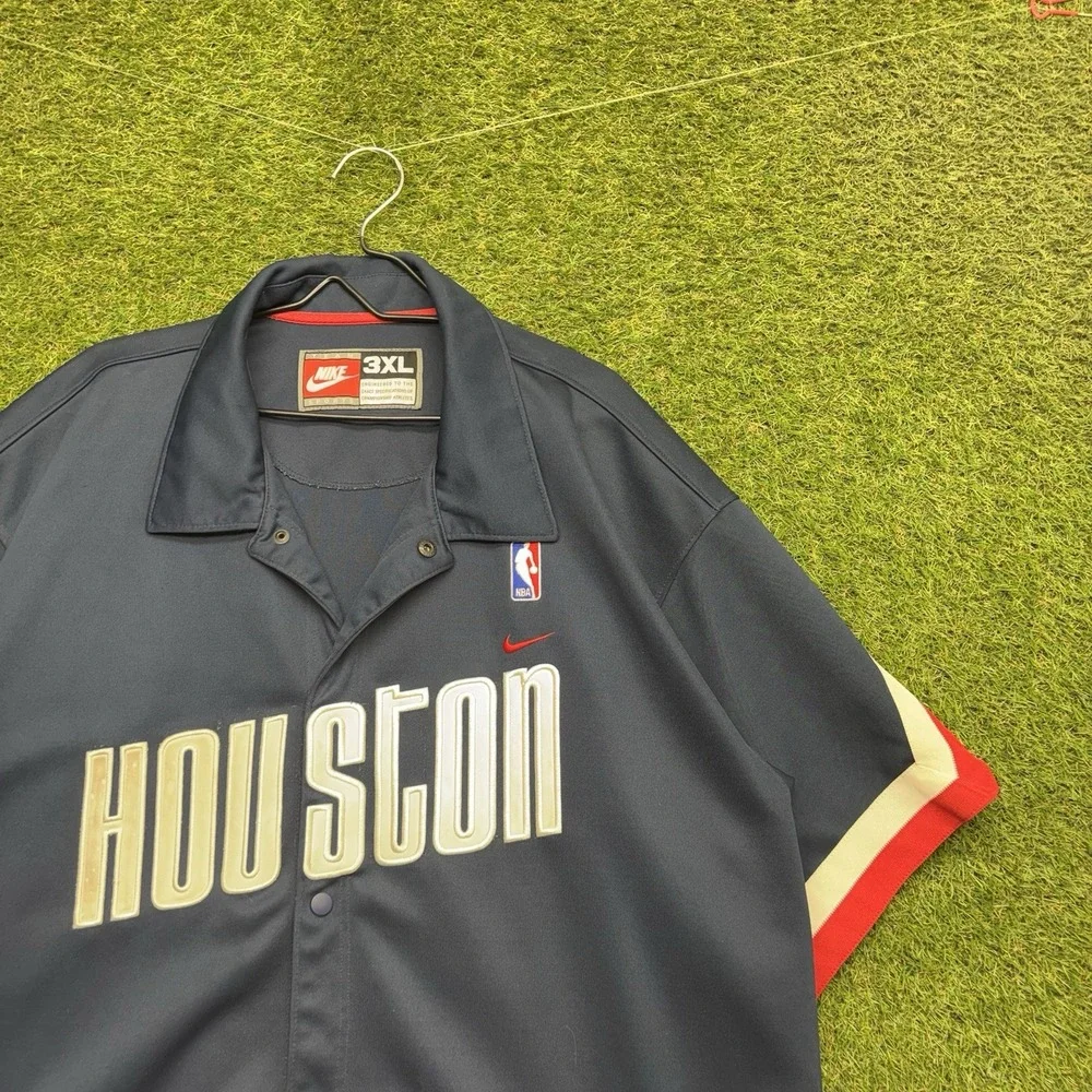 Vintage NBA Houston Rockets Nike Jersey Mens 3XL Shooting Shirt Warm Up Jacket